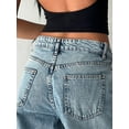 thumbnail image 7 of Women's Wide Leg Boyfriend Jeans Wide Straight Leg Denim Pants Low Rise Baggy Jeans Casual Loose Jeans, 7 of 7