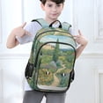thumbnail image 6 of FORMRS Unisex School Backpack 17" Student Travel Bag with Laptop Compartment, Garden Scene, 6 of 7