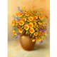 thumbnail image 1 of Cuadros Decorativos Kit de pintura al óleo de flores por números pintura acrílica DIY sobre lienzo arte sin marco (4) Likrtyny embutido en tela, 1 of 1