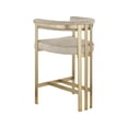 thumbnail image 7 of Meridian Furniture Marcello Stone Velvet Counter Stool (Set of 2), 7 of 7
