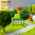 thumbnail image 1 of Raindrops Bench Model PLA Green Compact Design for Micro Landscaping 1Pack, 1 of 6