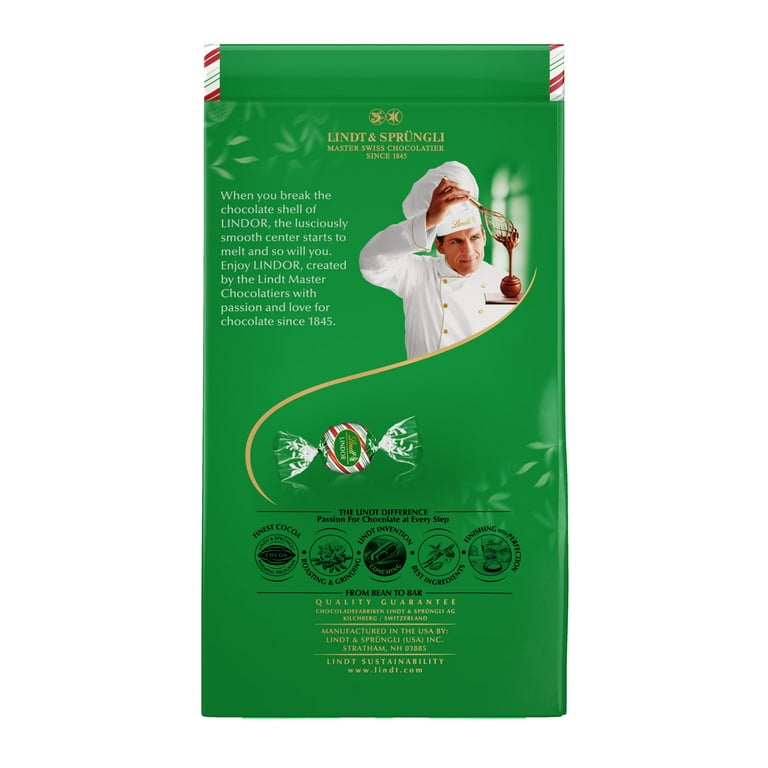 2 pack) Lindt LINDOR Milk Chocolate Peppermint Cookie Christmas