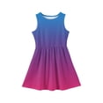 thumbnail image 5 of Grblisyd Girls Summer Dress Casual Sleeveless Gradient A-line Dress Flowy Crew Neck Tank Dress 7-8 Years, 5 of 5