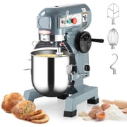 Commercial Food Mixer,10Qt 3 Speed with Stainless Steel Bowl, Dough Hooks, Whisk Beater ,Stand Mixer With Safety Guard 450W,110V for Restaurant, Bakeries,Commercial Kitchen