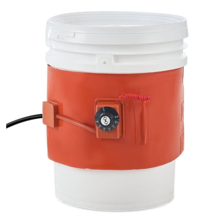 5 Gallon Drum Heater 800W, Adjustable Bucket Heater 86-302°F, Metal Drum Warming Wrap for Winter, Industrial & Outdoor Use