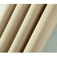 thumbnail image 3 of Twilight Solid Blackout 54 x 90 in. Rod Pocket Single Curtain Panel in Beige, 3 of 5