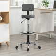 thumbnail image 7 of Tall Office Drafting Chair-Color:Gray, 7 of 7