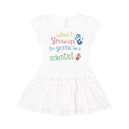 

Inktastic Future Scientist Outfit Gift Toddler Girl Dress