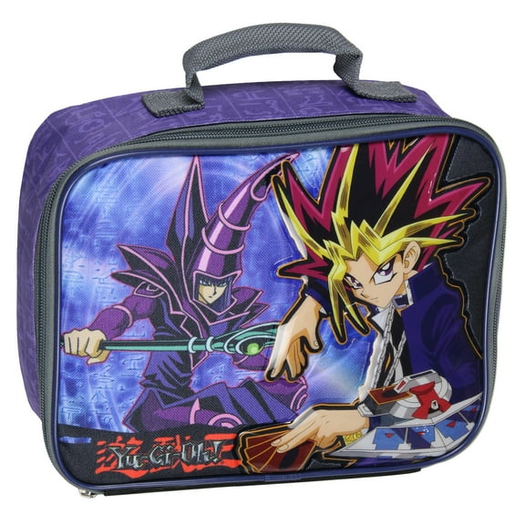 Yu-Gi-Oh Lunch Box Dark Magician insulated Lunch Bag Tote Trading Cards Holder