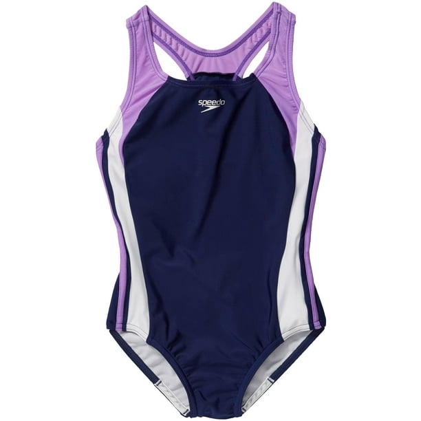 Speedo Big Girls Infinity Splice Racerback Swimsuit
