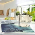 thumbnail image 5 of FREEAMG Octopus Kraken Ship Ocean Sea Moon Night Dish Drying Mat for Kitchen Counter 18 x 24 inch , Microfiber Multi-Purpose Counter Rack Sink Drainer Pad, 5 of 7