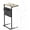 Greige, variant on C Shaped End Table, Small Side Table for Couch and Recliner, Slide Under Sofa Tray Desk with Storage Bag for Living Room and Bedroom, Black