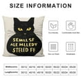 thumbnail image 5 of JEUXUS Funny Cat Throw Pillow Case, Gifts for Cat Pet Lovers,  Cushion Cover for Bed Sofa Bedroom Home Office Living Room Rocking Chair Decor,, 5 of 5