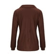 thumbnail image 4 of Quarter Zip Pullover Women Peplum Sweatshirt for Women Plus Size Casual V Neck Loose Pocket Sleeve Tops Blouse, 4 of 4