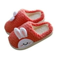 thumbnail image 3 of Yindaity Kids Slippers Toddler Kids Slippers Cute Animal Cartoon Shoes Girls Boys Warm Fleece Winter Household Slippers(RD1,12.5), 3 of 9