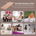 thumbnail image 3 of SWETRACE 10Pcs Beige Rhythm Sticks for Kids DIY Musical Instrument and Training, 3 of 4