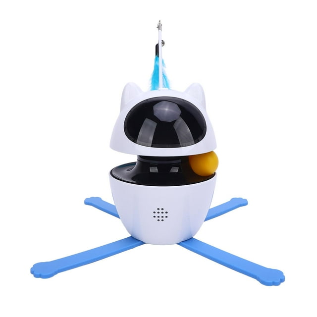 Juguete Inteligente Para Gatos, Liberación De Energía Para Mascotas, 1200mAh, Juguete Ejercicio Para Gatos ABS, 3 Modos De Rotación, Juguete Interactivo Para Gatos Para Hogares