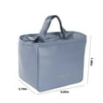 thumbnail image 3 of Dmlowu Lunch Box for Women 7x9" Durability Lunch Bag Portable Transparent Insulated Cooler Lunch Tote Bag for Home Office School Supplies, 3 of 9