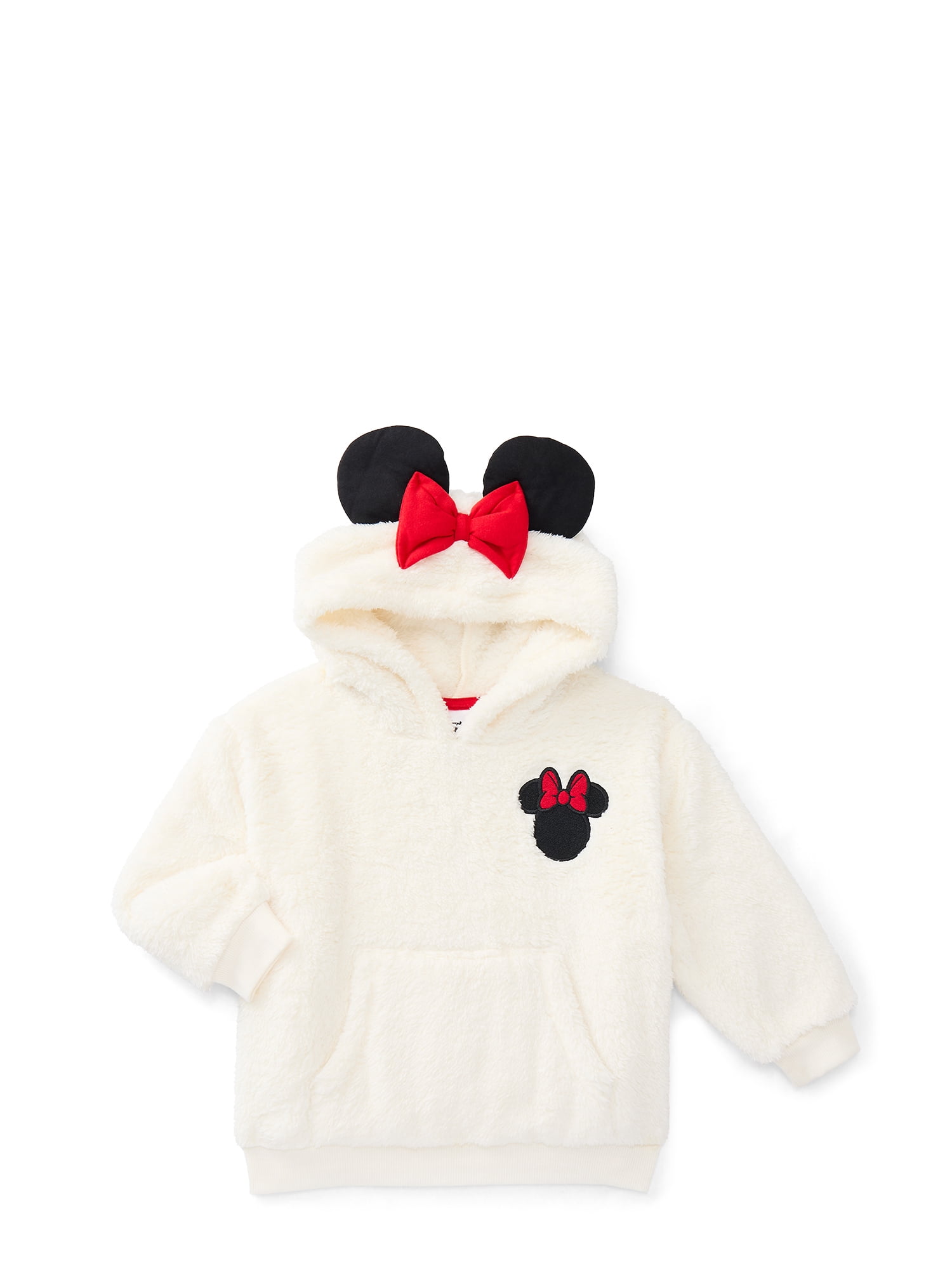 Minnie Mouse Toddler Girls Plush Cosplay Hoodie, Sizes 12M-5T