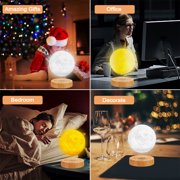 VGAzer Magnetic Levitation Moon Lamp,Floating LED Moon Light,Multicolor Moon Lamp,Rotating Night Light,Levitate & Rotate in Air,Cool Desk Decor Gadget , Tech Gifts for Kids