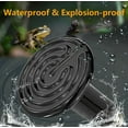 thumbnail image 4 of 75W 220V Reptile Heat Lamp, Infrared Waterproof Ceramic Heat Lamp E27 Ceramic Heat Lamp for Reptile Amphibian, 4 of 5