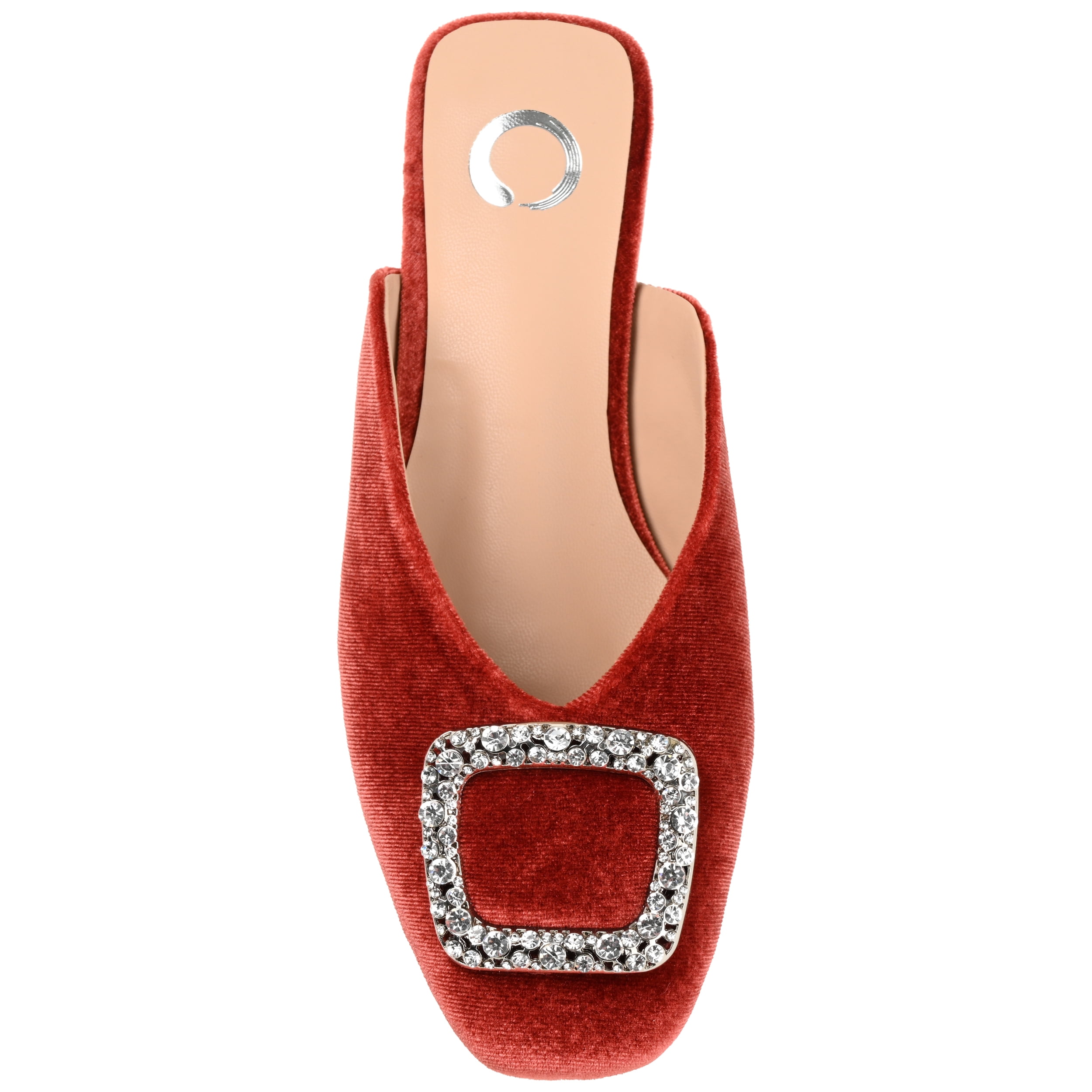 Journee Womens Sonnia Mules Square Toe Slip On Evening Dress Flats