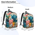 thumbnail image 3 of Lsque Cute Animal Party Pattern Canvas Daypack, Durable Backpack, High-quality Versatile Backpack,Vintage Compact Backpack-Small, 3 of 6