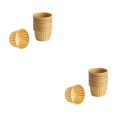 thumbnail image 3 of Bewildely Forro para cupcakes resistente al calor, vaso de papel para hornear redondo, accesorios para hornear en la cocina del hogar color de papel kraft 2piezas Bewildely CBP128907, 3 of 5