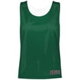thumbnail image 1 of ASI 9719.438.S Dames Maille Réversible Pinnie Top&44; Vert Foncé & Blanc - Petit, 1 of 1