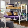 thumbnail image 2 of Weston Home Visalia Kids Metal Twin over Full Bunk Bed, White, 2 of 8