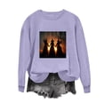 thumbnail image 6 of Jsaierl Halloween Sweatshirts for Women Cute Witch Graphic Pullovers Vintage Classic Crewneck Long Sleeve Sweater Tops Halloween Party Supplies, Sizes S-2XL, 6 of 7