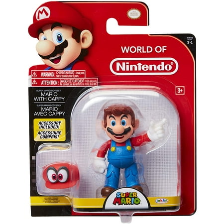Mario and Cappy Action Mini Figure - Super Mario - 4 Inch