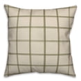 thumbnail image 2 of Creative Products Cream and Green Check 18 x 18 Spun Poly Pillow, 2 of 3
