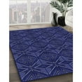 thumbnail image 2 of Ahgly Company Indoor Square Patterned Royal Blue Area Rugs, 5' Square, 2 of 6