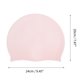 thumbnail image 4 of Gorro de natación sólido de silicona impermeable de 1 Pc rosa claro de Bargains Únicos, 4 of 5