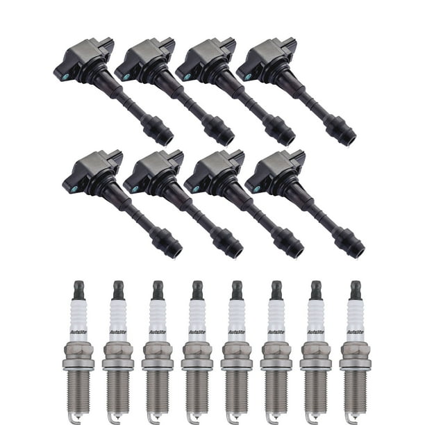 Set of 8 ISA Igntion Coils and 8 Spark Plugs replace for 20082010 Nissan Titan SE Crew Cab