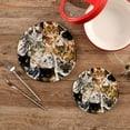 thumbnail image 2 of SKYSONIC Watercolor Cats Cute Pot Holders Trivets, 2 Pcs Heat Resistant Trivets,Kitten Lovely Cotton Thread Weave Mats for Hot Pads Pans Pot Bowl Teapot for Kitchen Decor, 2 of 7