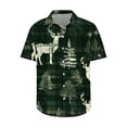 thumbnail image 5 of Hombres de Manga Larga, Navidad Impresa Turndown Collar Blusa, Casual Moda Botón Camisa para las Vacaciones, 5 of 5