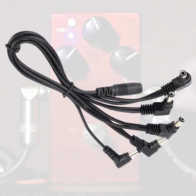 Guitarra Adaptadora De Potencia, Alimentación De Suministro De Cable De Cadena De Margarita Para Pedales De Efectos Múltiples Con Buen Efecto De Supresión De Ruido, Cable De 5