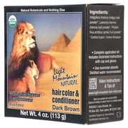 Light Mountain Natural Hair Color and Conditioner Dark Brown