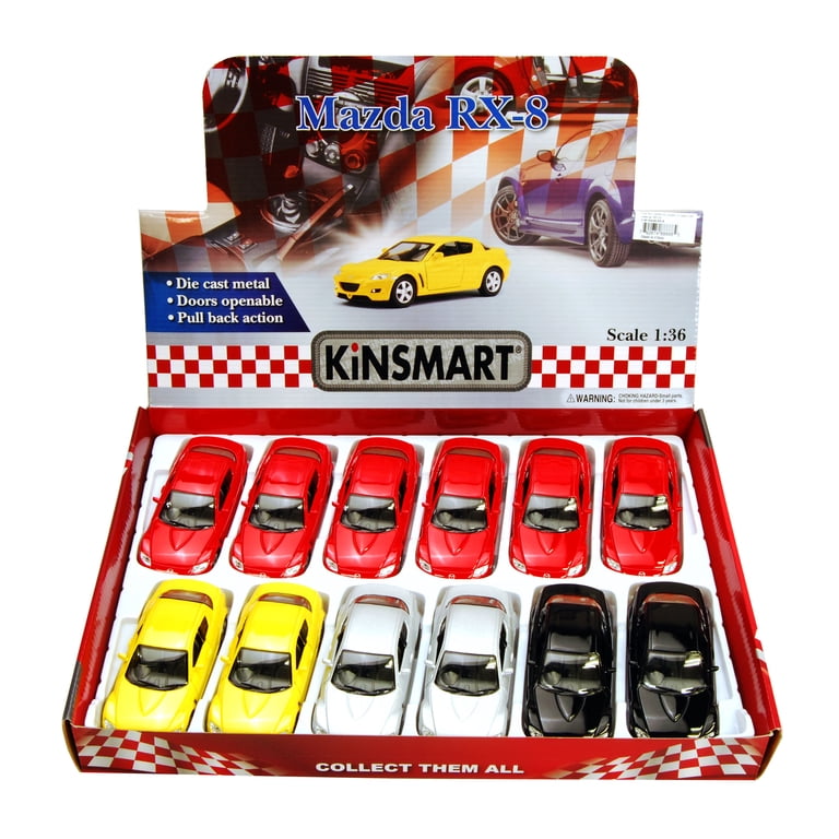 Mazda RX-8 カスタムミニカー　1/36 Mazda RX-8 Diecast Car Package - Box of 12 1/36 scale Diecast