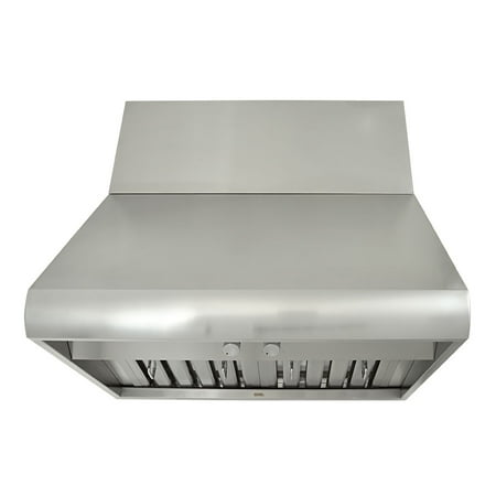 KOBE CH0036SQB-WM-1 Premium 36-inch Wall Mount Range Hood, 3-Speed, 760 CFM, Fits Ceiling Height 7.5'-8'