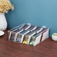 thumbnail image 4 of Bolsa de té de acrílico Organizador Paquetes de 8 Compartimentos  Paquetes de café Caja de almacenamiento Caja de Macarena Papelera organizadora de almacenamiento, 4 of 8