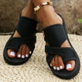 thumbnail image 3 of Ettsollp 1 Pair Plus Size Women Sandals Anti-Slip Sole Breathable Hollow Mesh Lightweight Slide Sandals Arch Support Summer Beach Footwear, 3 of 8