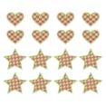thumbnail image 1 of Uxcell 32 Pcs Parche Bordado de Corazón Estrella a Planchar Aplicaciones Parche para Chaqueta Colección de Denim Ropa Vestido Sombreros Jeans Accesorio DIY, Verde/Rosa Pálido, 1 of 6