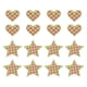 thumbnail image 1 of Uxcell 18 Pcs Parche Bordado de Corazón Estrella a Planchar Apliques Parche para Chaqueta Colección de Denim Ropa Vestido Sombreros Jeans Accesorio DIY, Verde/Rosa Pálido, 1 of 6