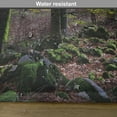 thumbnail image 6 of Ambesonne Forest Place Mats Set of 4, Trees Autumn Wilderness, Standard Size, Green Pale Pink, 6 of 6