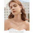 thumbnail image 2 of Linawe Heart Dangle Earrings for Women Trendy, Rose Gold Hypoallergenic Stainless Steel Drop Earrings Dangling, Preppy Stuff Y2K Jewelry Asymmetrical Earrings , Valentines Gift, 2 of 6