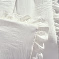 thumbnail image 4 of Lush Decor Reyna Solid Polyester Ruffle Throw, 60x50, White, Single, 4 of 5