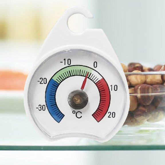 Worgeous Temperature Gauge for Fridge Freezer Food Thermometer Compact Safe